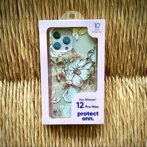 iPhone 12 Pro Max Case Clear Flowers